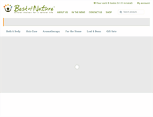 Tablet Screenshot of bestofnature.com